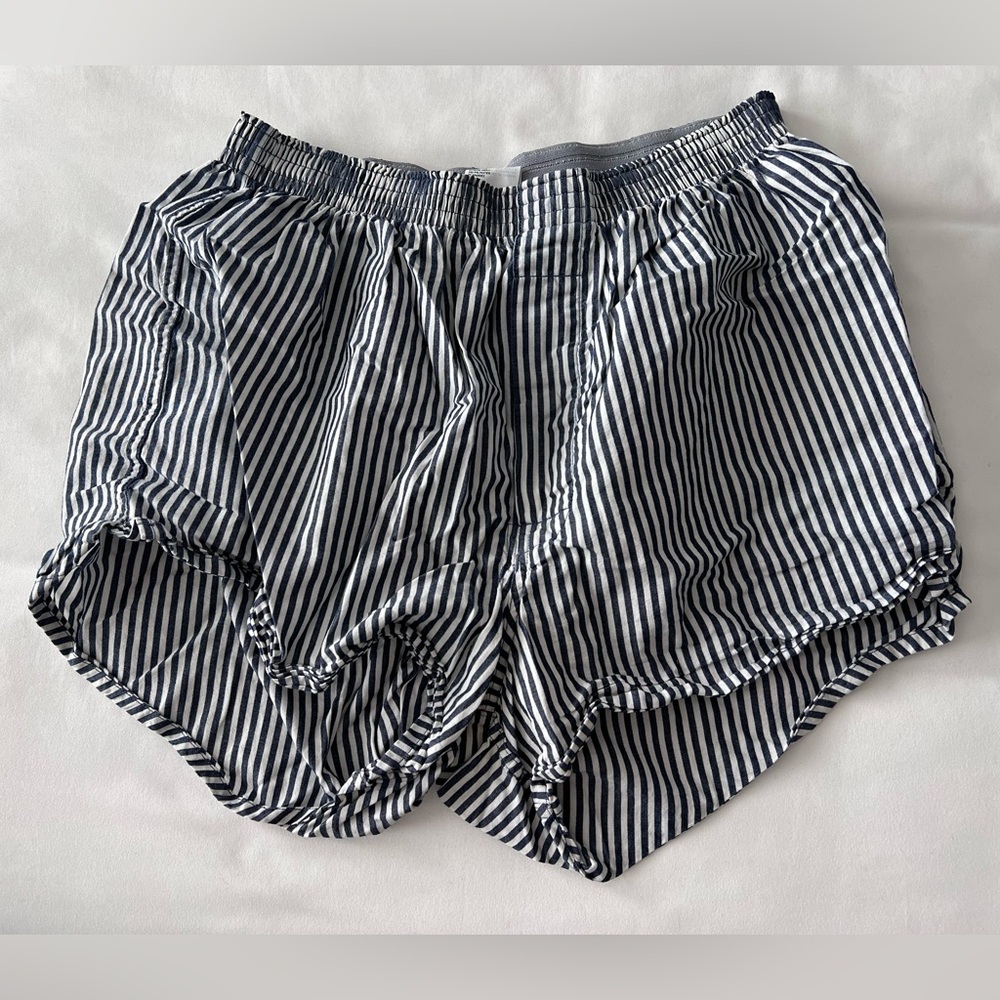 Uniqlo Navy & White Stripe Shorts